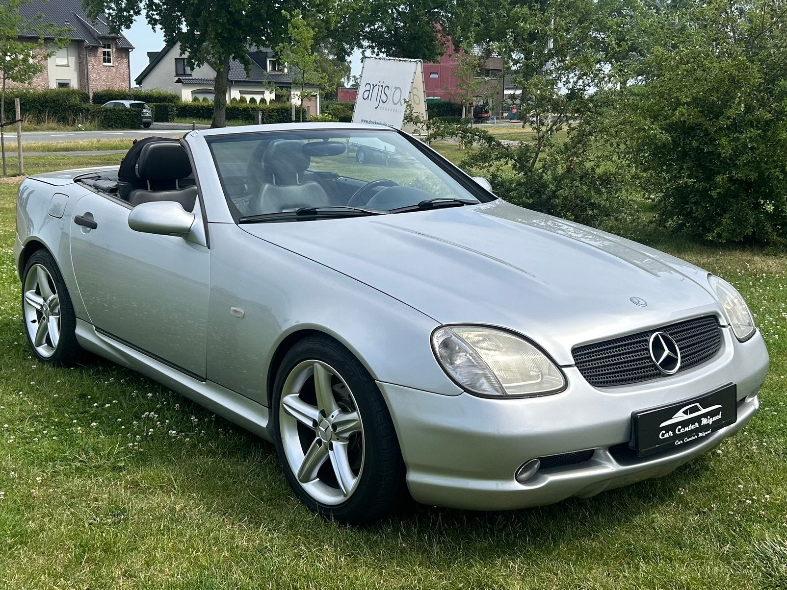 Mercedes-Benz SLK 230 Kompressor AMG automaat, Auto's, Achterwielaandrijving, Zwart, Cabriolet, Bedrijf