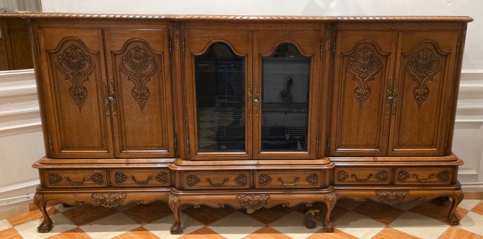 Grand meuble enfilade- buffet Louis XV
meuble enfilade / buf, Maison & Meubles, Enlèvement, Verre
