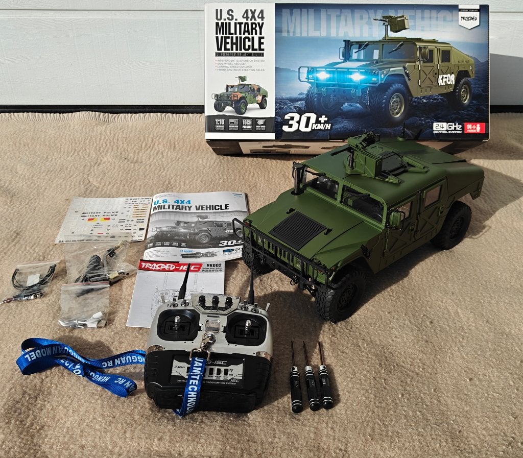 HG P408 PRO 1/10 HUMVEE SCALE/CRAWLER, Échelle 1:10, Enlèvement ou Envoi, Voiture off road, Utilisé