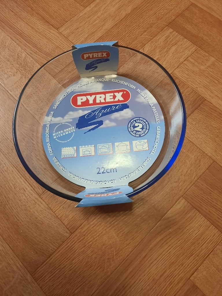 ronde glazen ovenschotel dia 22cm Pyrex Azure, Huis en Inrichting, Ophalen of Verzenden