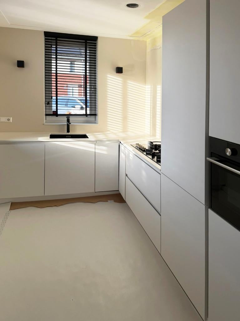 Duitse L keuken W Huyscollectie Hettich - compleet wit, Maison & Meubles, Cuisine | Cuisines complètes, Composite, Enlèvement