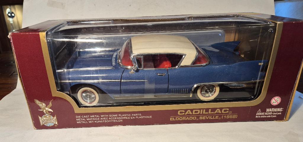 Cadillac Eldorado Seville 1958 Modelauto 1:18, Enlèvement ou Envoi, Neuf, Voiture, Autres marques