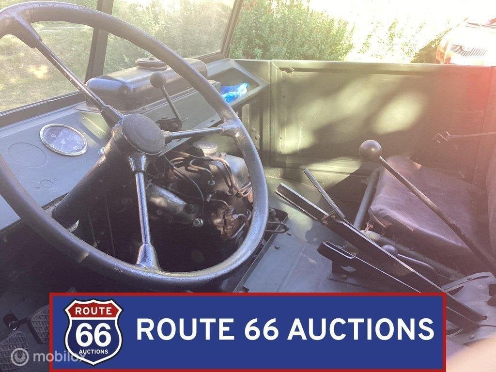 Mercedes-Benz Unimog 401 | 1955 | Route 66 Auctions, Auto's, Zwart, Mercedes-Benz, Bedrijf, Handgeschakeld