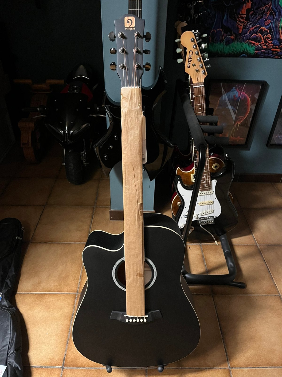 Akoestische gitaar, Muziek en Instrumenten, Snaarinstrumenten | Gitaren | Bas, Ophalen, Nieuw