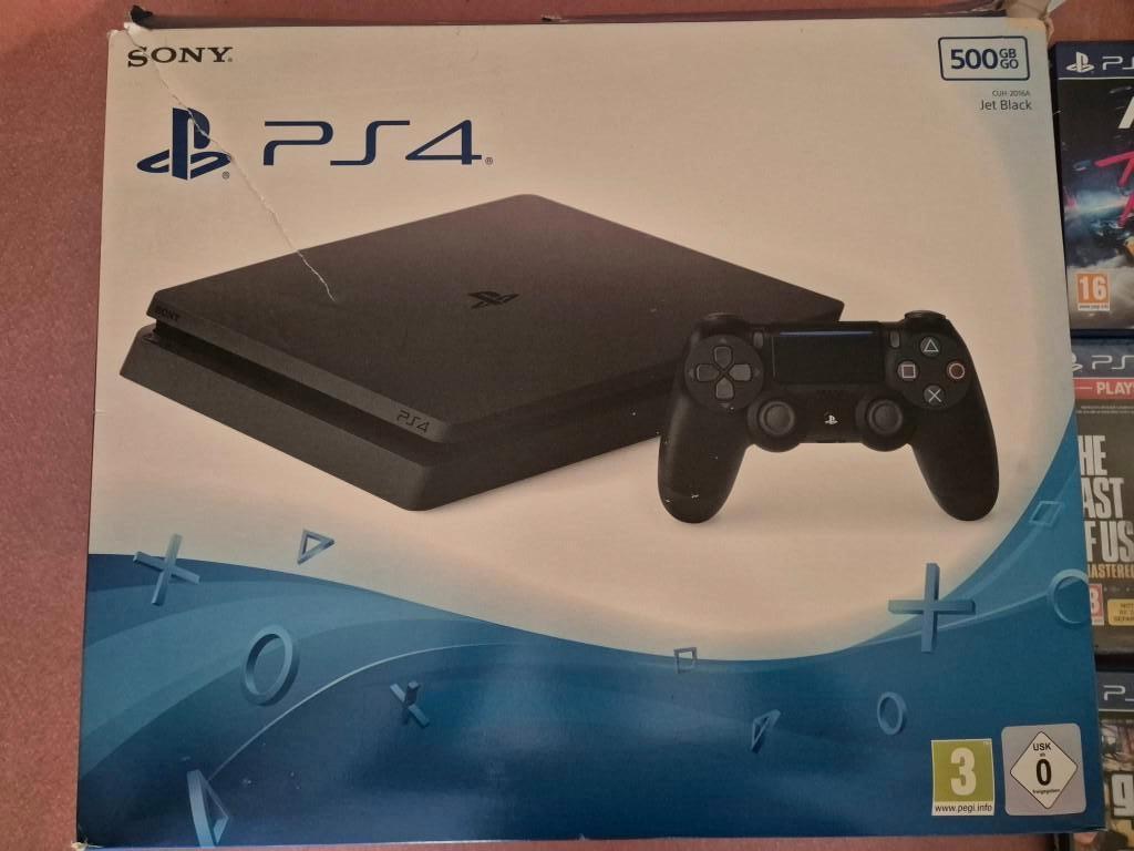 ps4 slim + controller + 5 games, Ophalen, Gebruikt, Virtual Reality, Online
