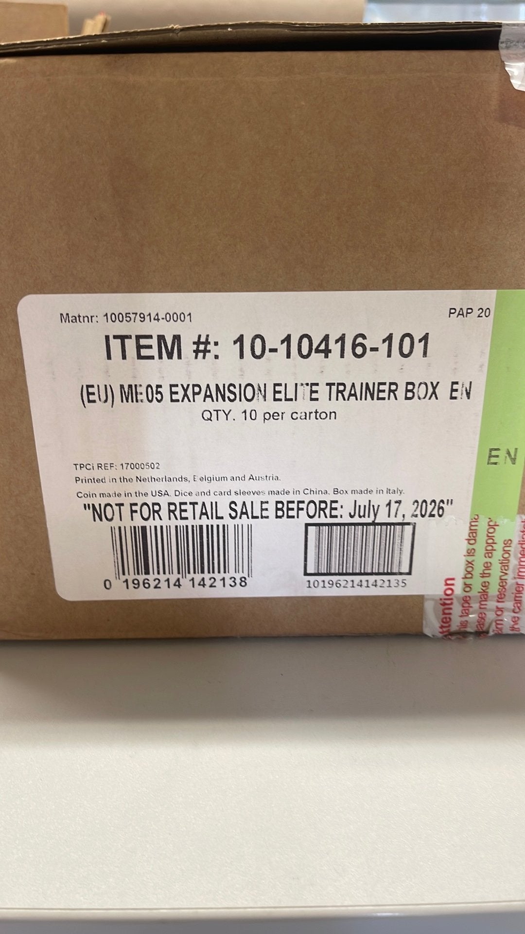 Pokemon pitch black etb case, Enlèvement, Neuf, Autres types, Foil