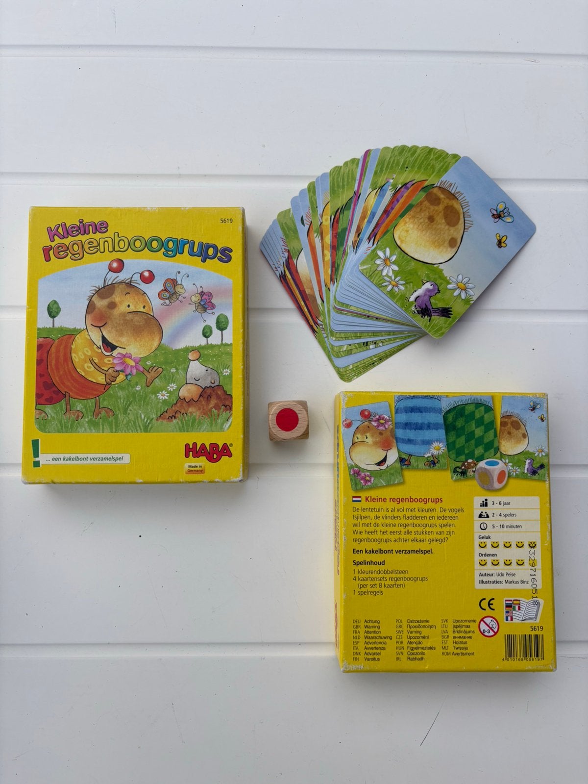 Leuk spel ‘Kleune regenboogrups’  HABA., Kinderen en Baby's, Ophalen, Gebruikt