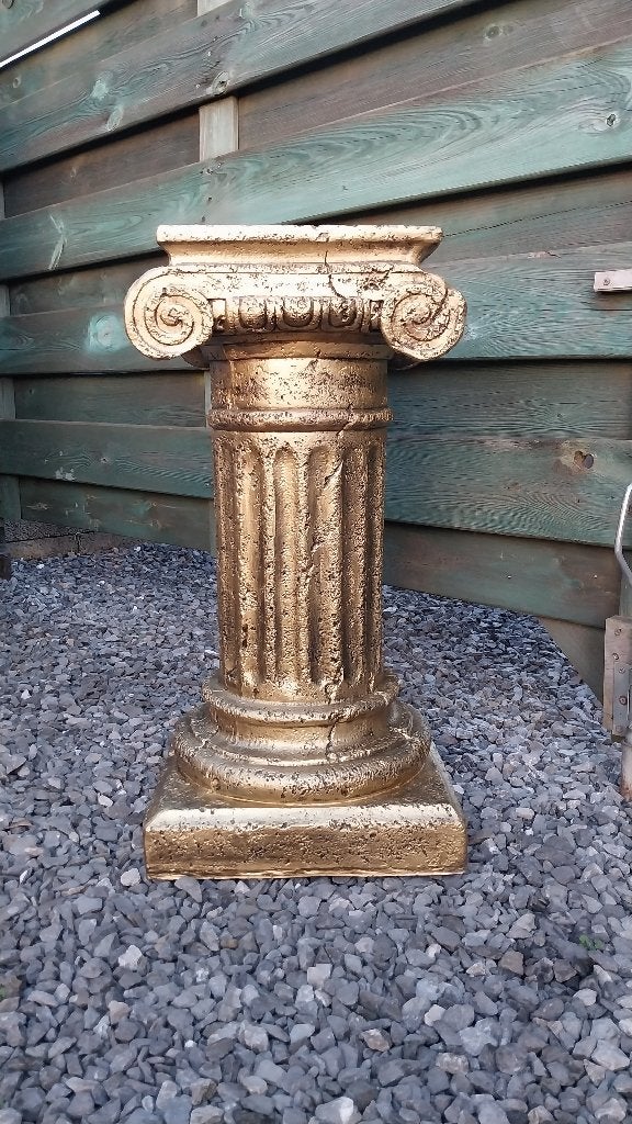 Prachtige Brons-look pilaar,sokkel,colonne ,,, 70cm, Enlèvement, Neuf