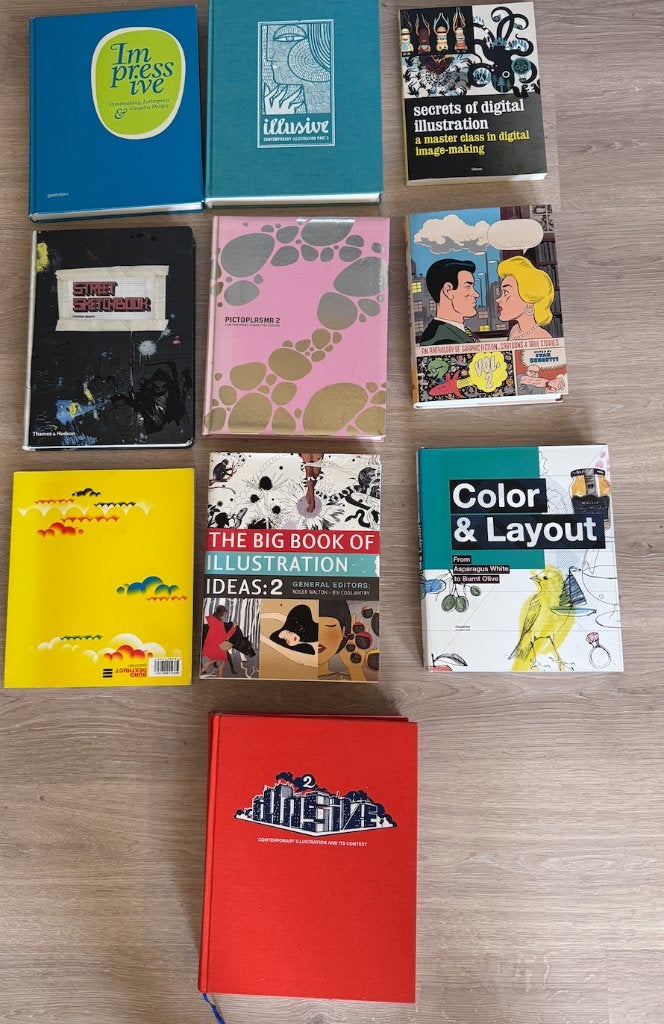 Boeken illustratie - grafische vormgeving - design, Livres, Diverse auteurs, Comme neuf, Enlèvement, Autres sujets/thèmes