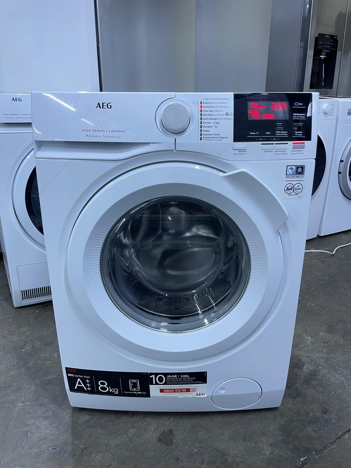 Wasmachine AEG A+++ 8 Kg met GARANTIE, Ophalen of Verzenden, Zo goed als nieuw