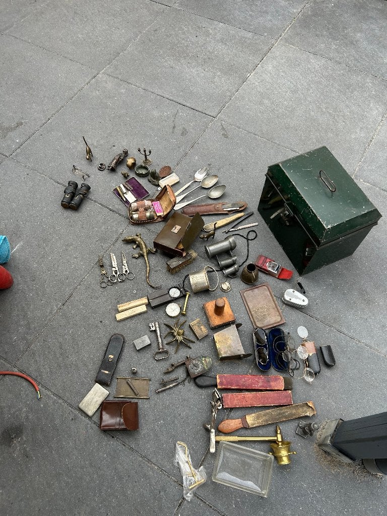 Boîte à documents antique/tirelire Curiosités, Militaria et., Enlèvement ou Envoi, Autres