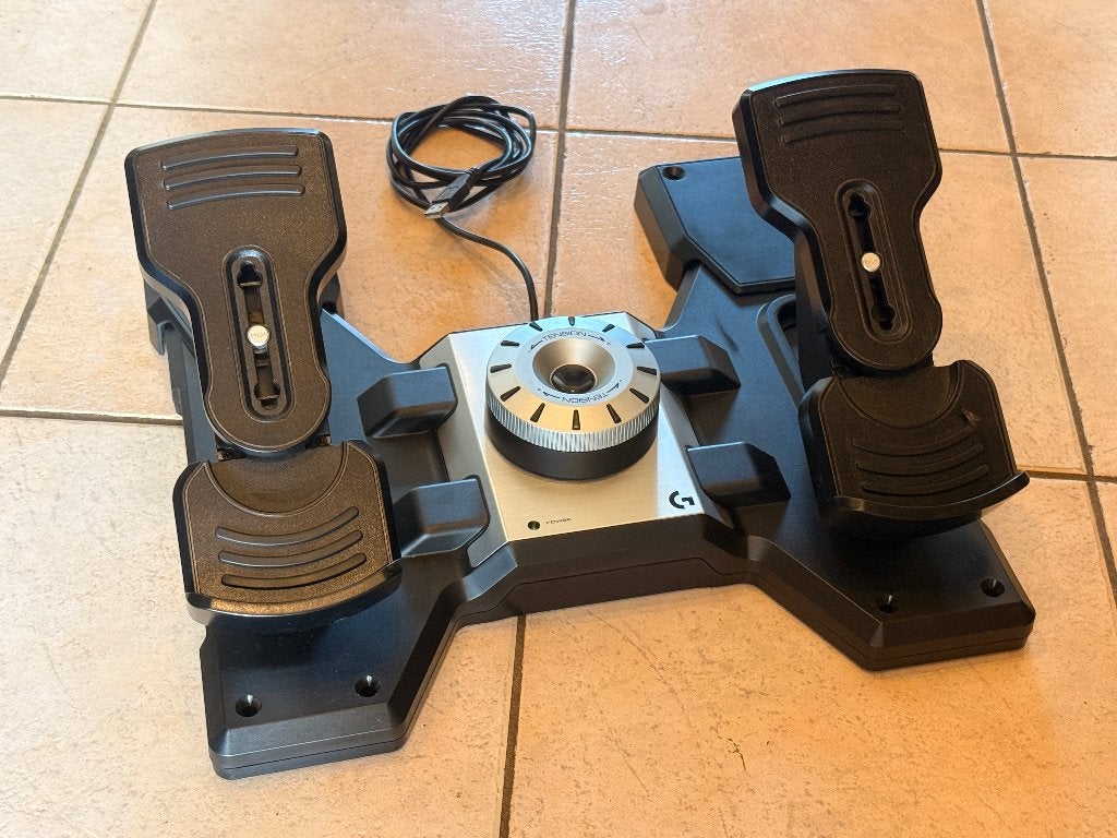 Logitech G Pro Flight Rudder Pedals palonnier, Ophalen of Verzenden, Zo goed als nieuw, Logitech