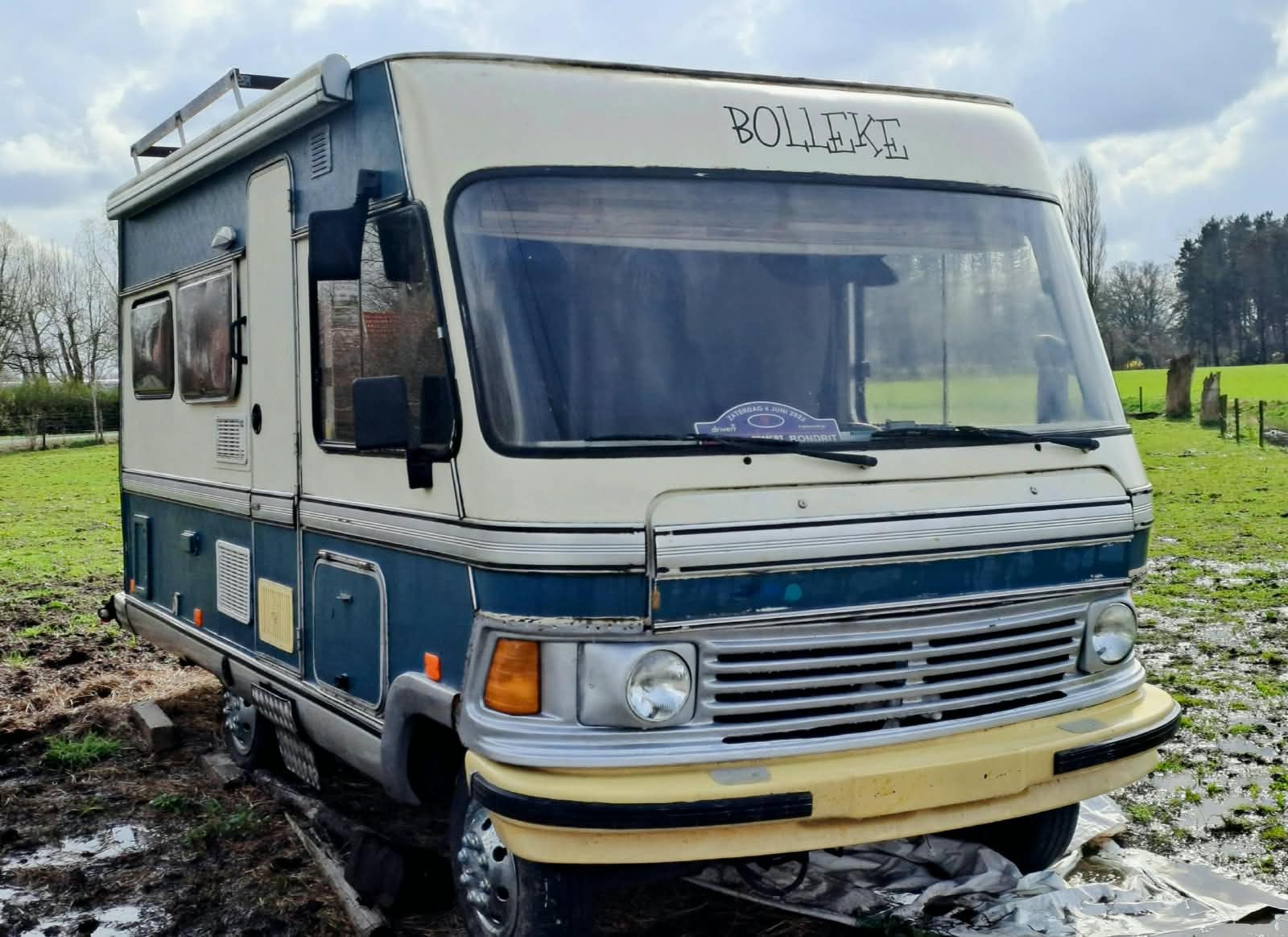 Vauxhall oldtimer mobilehome uit 1981 – project – 29.019 km, Caravans en Kamperen, Overige merken, Fietsendrager, Particulier