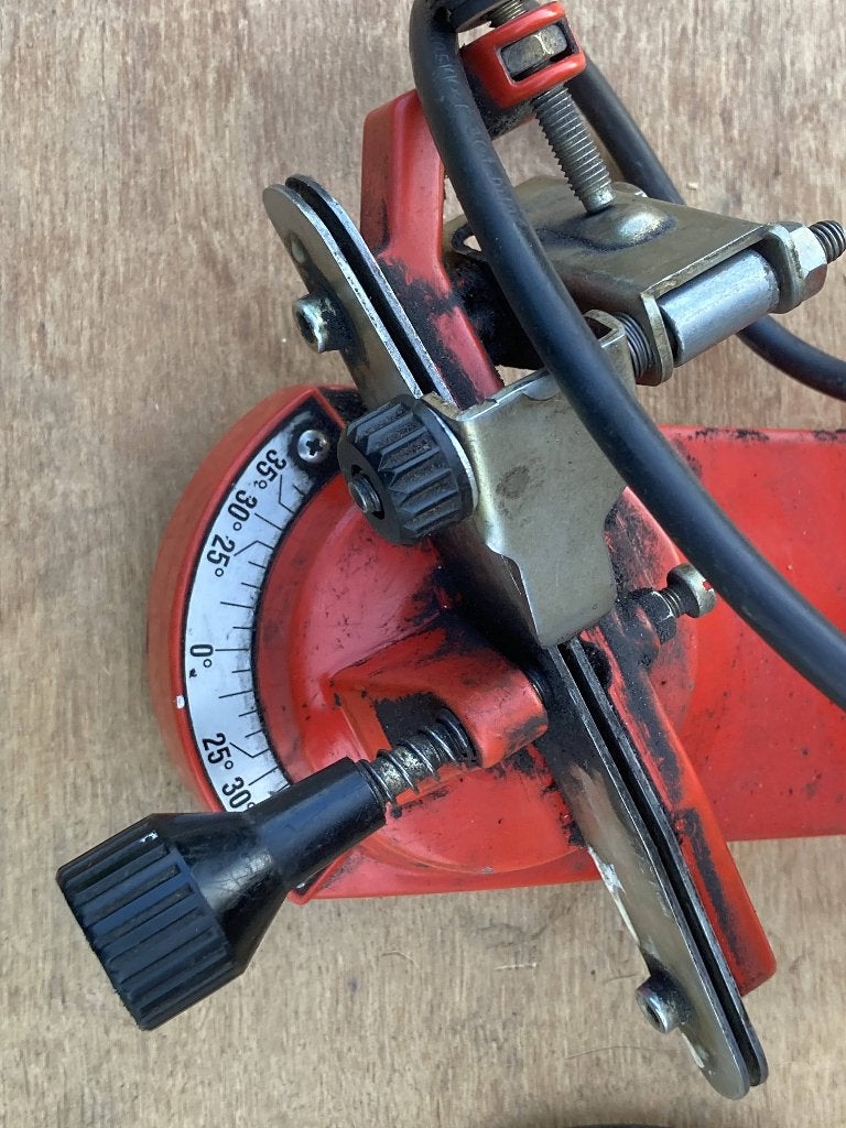 kettingslijper voor kettingzaag, Doe-het-zelf en Bouw, Gereedschap | Zaagmachines, Ophalen, Zo goed als nieuw, Kettingzaag, Tecomec