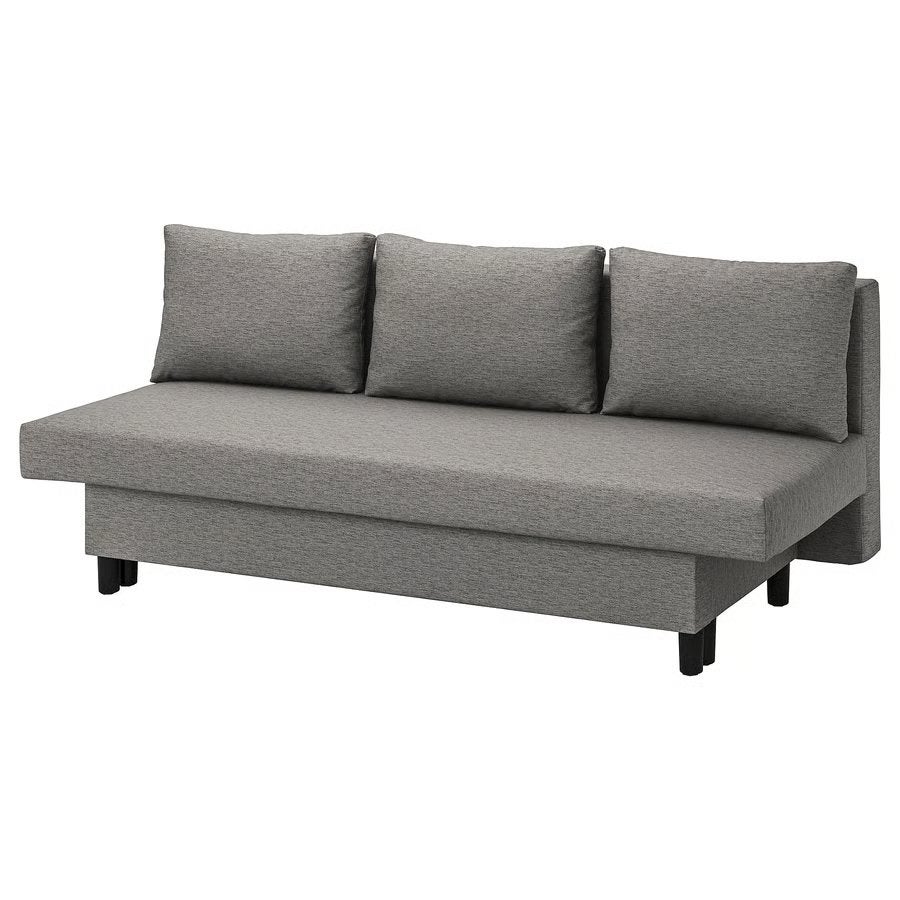 Canapé-lit gris Ikea (dimensions en cm : 194 x 82 x 75 cm), Gris, Queen size, Utilisé, 200 cm