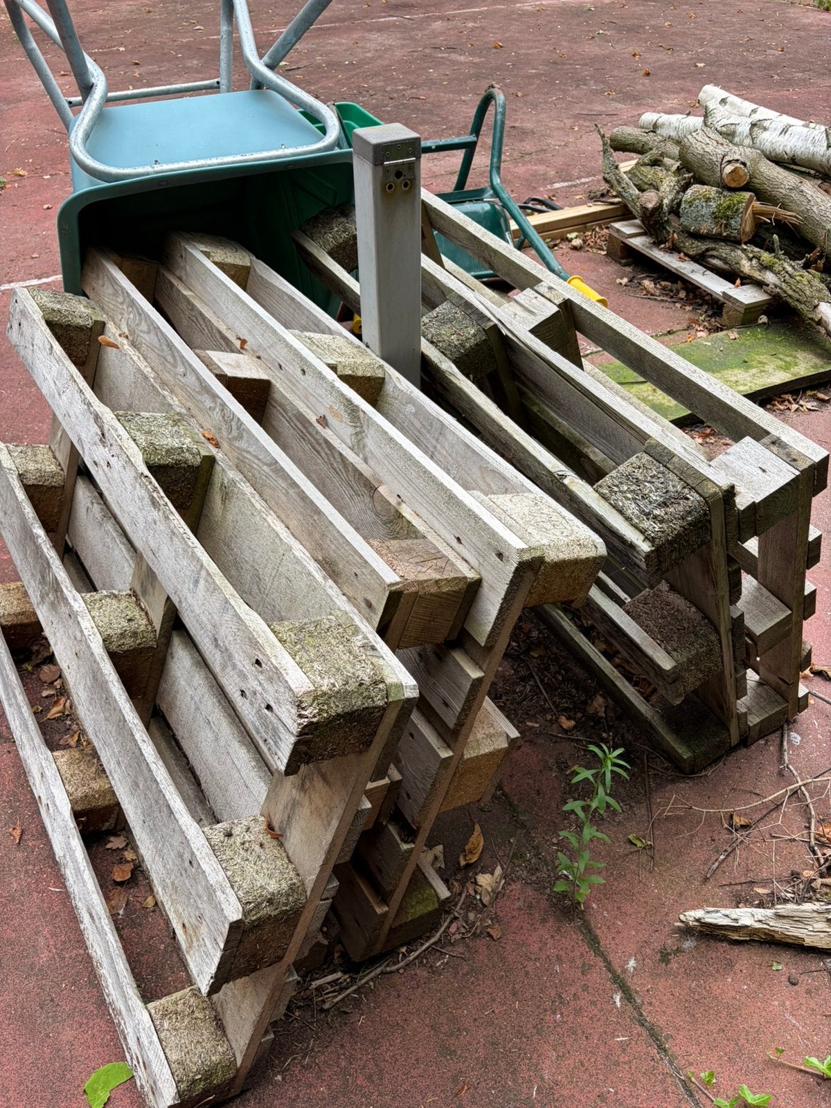 Gratis europaletten, Tuin en Terras, Brandhout, Ophalen