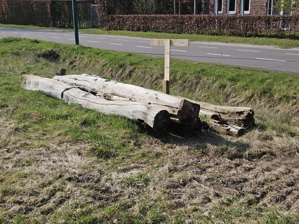 Eiken kapschuur balken 4 mtr lang, Enlèvement, Chêne