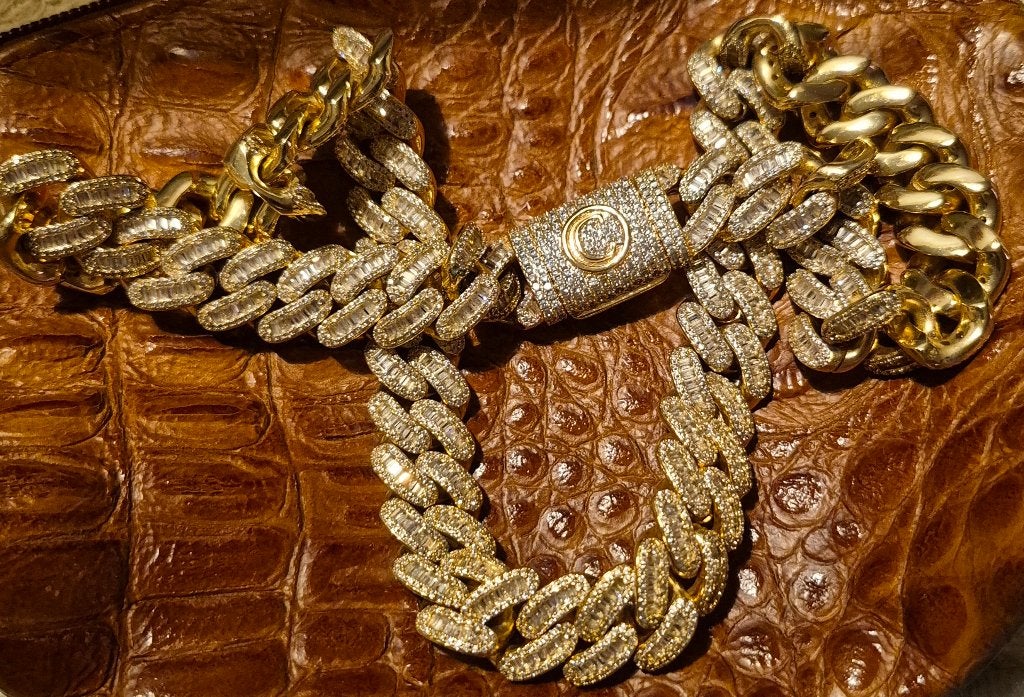 luxe cernucci ketting, Bijoux, Sacs & Beauté, Enlèvement ou Envoi, Comme neuf, Autres couleurs, Autres matériaux