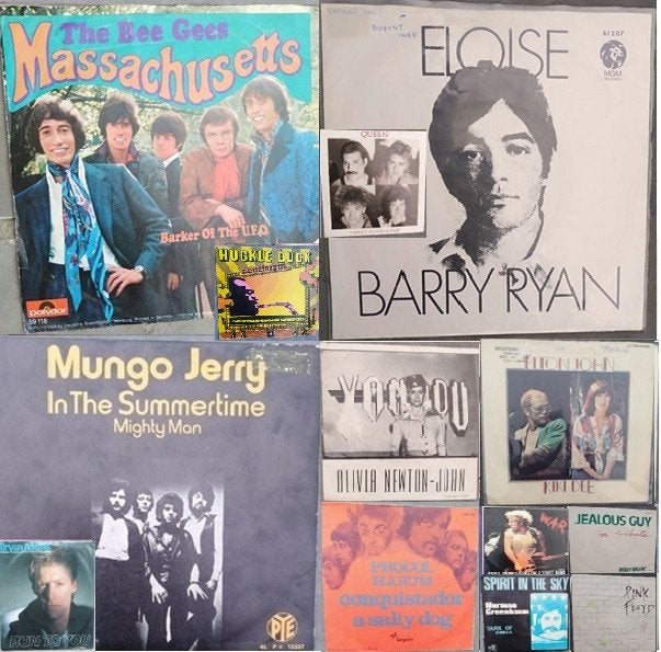 "Collectie POPSINGLES"! (beschrijving lezen!), Gebruikt, 7 inch, Single, Ophalen of Verzenden