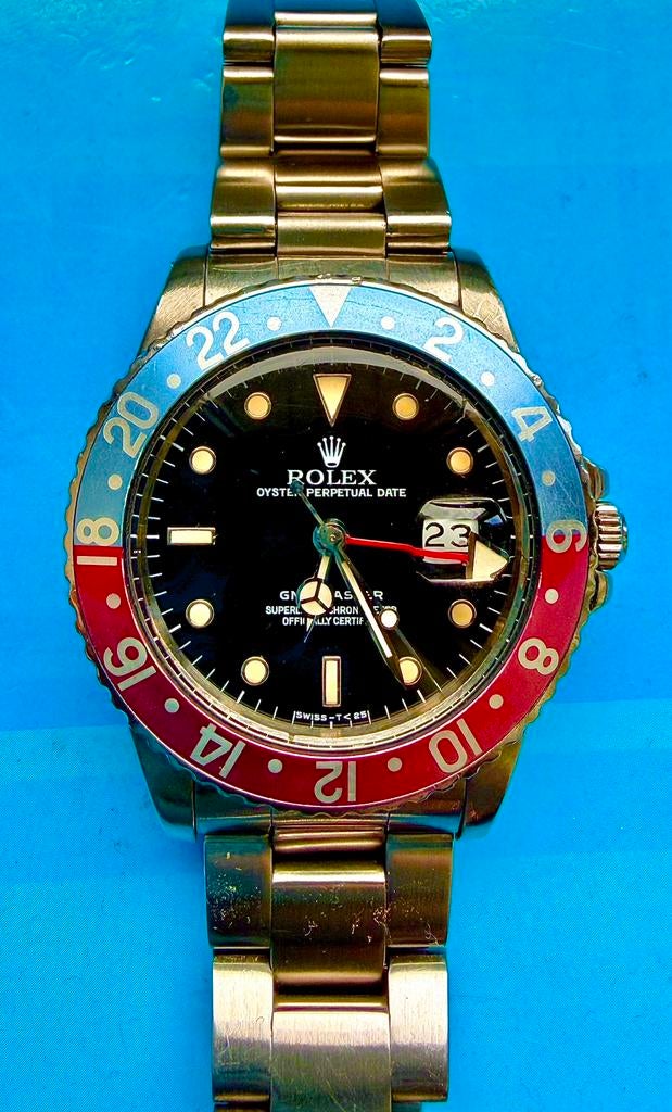 Rolex gmt 16750 pepsi fullset, Bijoux, Sacs & Beauté, Montres de sport, Enlèvement ou Envoi, État, Comme neuf