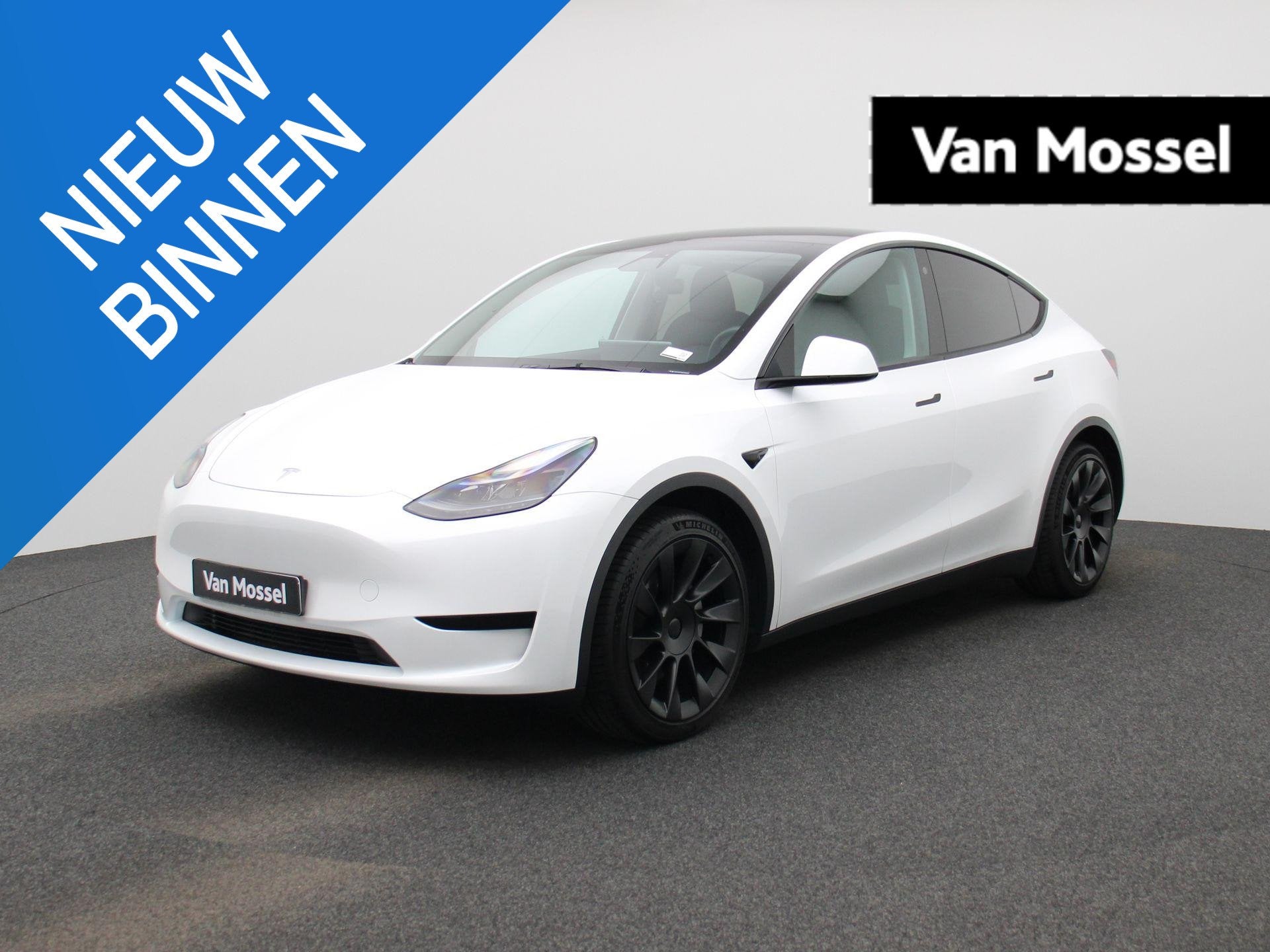 TESLA Model Y RWD LONG RANGE | NAVI | CAMERA | APPS | LEDER, Automaat, Gebruikt, 347 pk, Wit