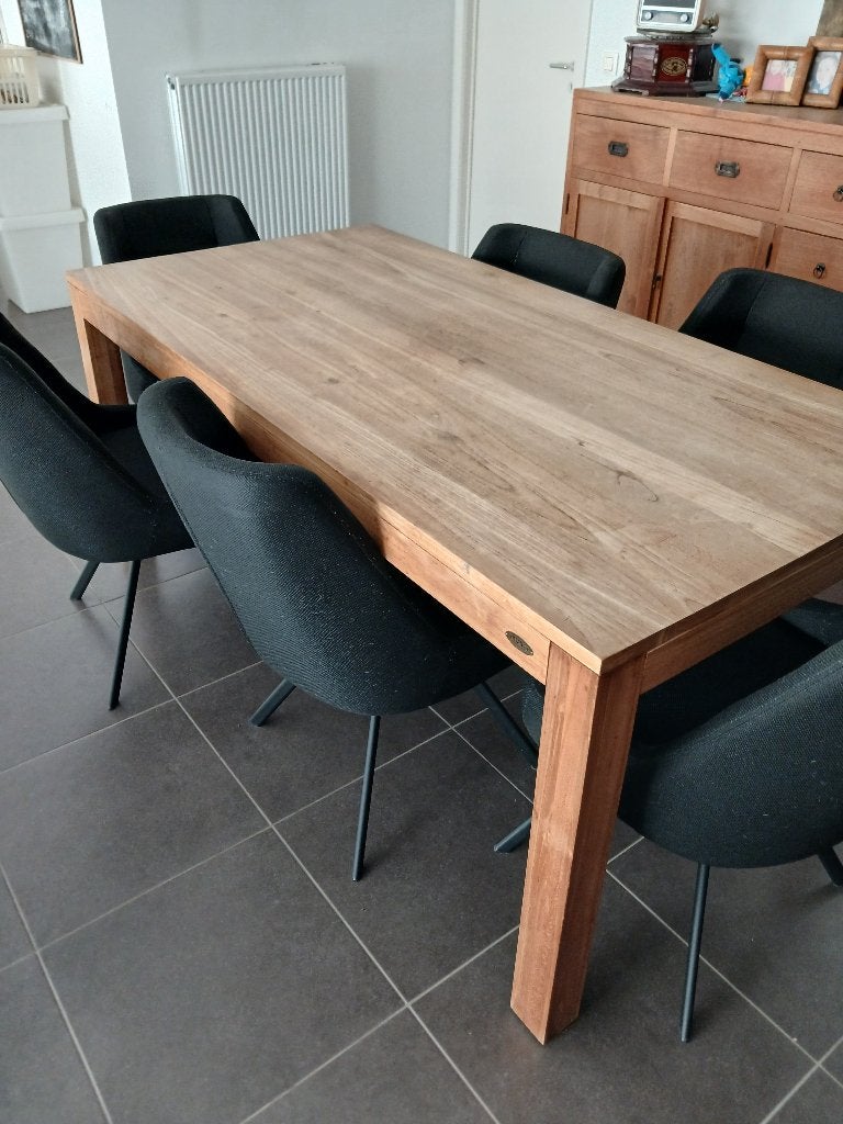 Volledige eetkamer te koop inclusief stoelen., Huis en Inrichting, Complete eetkamers, Ophalen, Zo goed als nieuw, 6 tot 8 stoelen