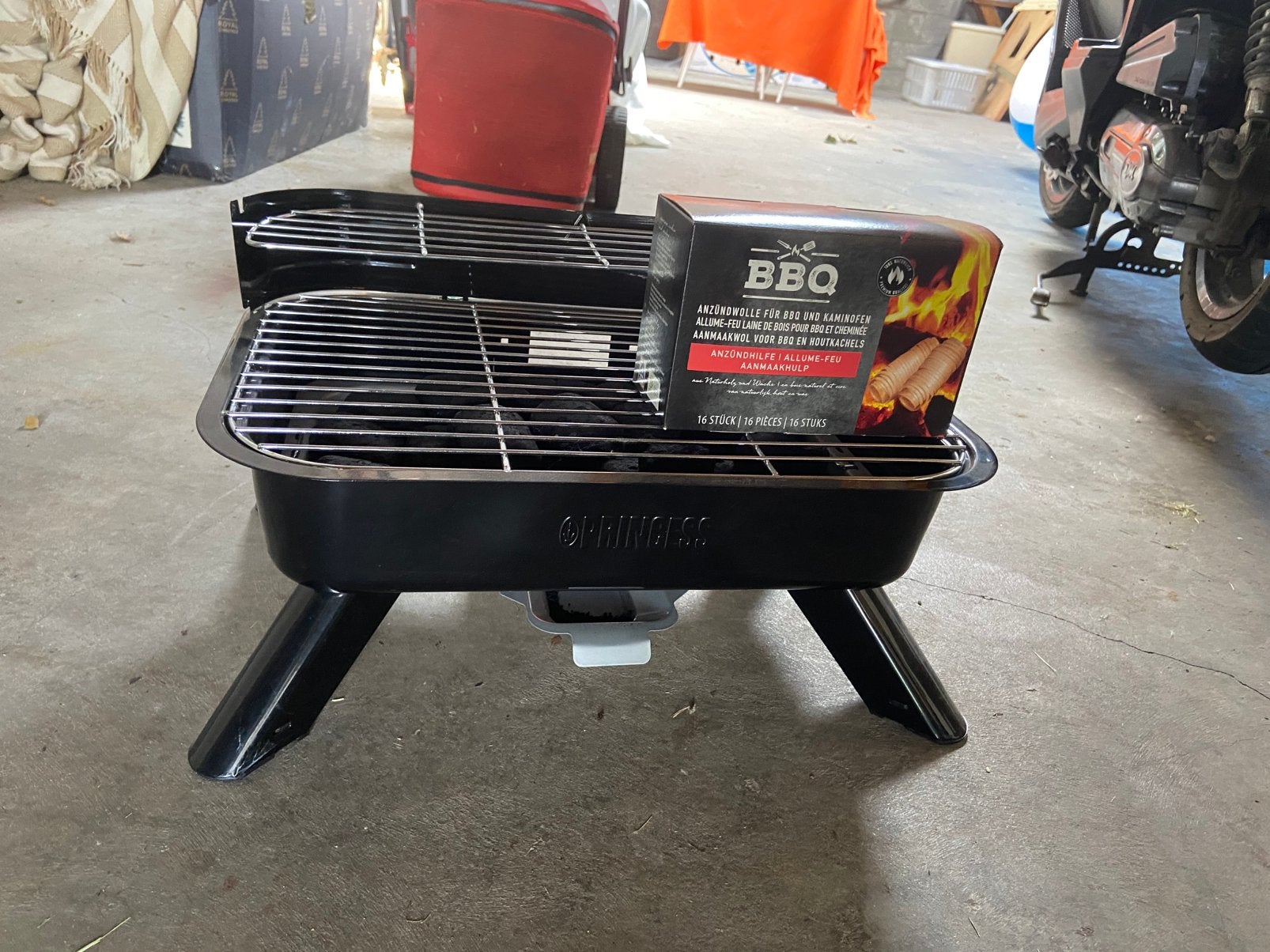 Tafel bbq van princess nieuw, Tuin en Terras, Ophalen, Zo goed als nieuw