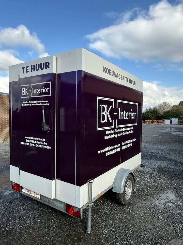 Frigo-aanhanger/koelcel TE HUUR!!!, Enlèvement ou Envoi, 160 cm ou plus, Sans bac à congélation, Utilisé