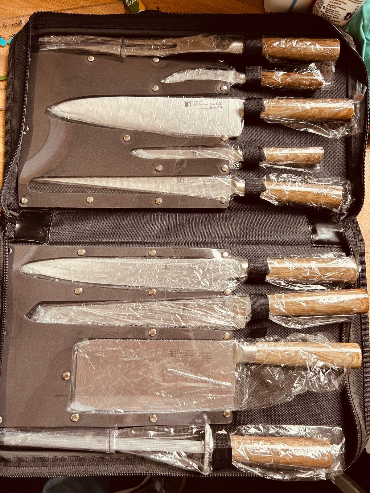 Set de couteau professionnel, Enlèvement