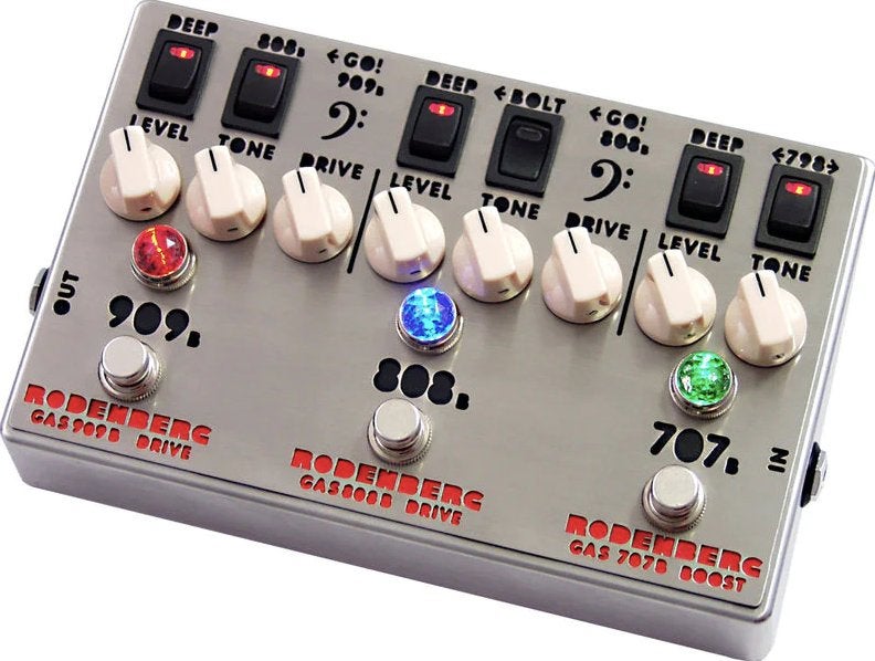 RODENBERG - GAS-789B NG (double overdrive/distortion bass), Muziek en Instrumenten, Ophalen of Verzenden, Zo goed als nieuw, Distortion, Overdrive of Fuzz