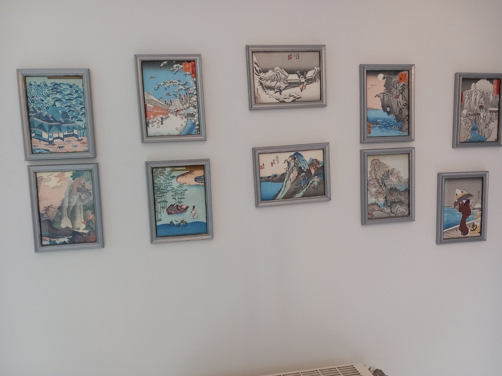 lot de 10 reproductions d estampes japonaises, Enlèvement, Paysages