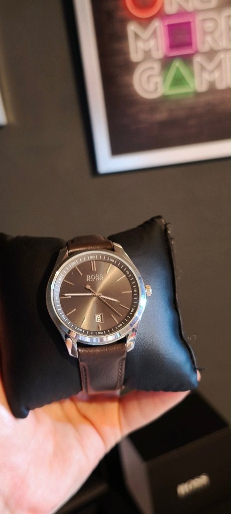 Montre Hugo Boss, Bijoux, Sacs & Beauté, Montre-bracelet, Autres marques, Enlèvement ou Envoi, Cuir