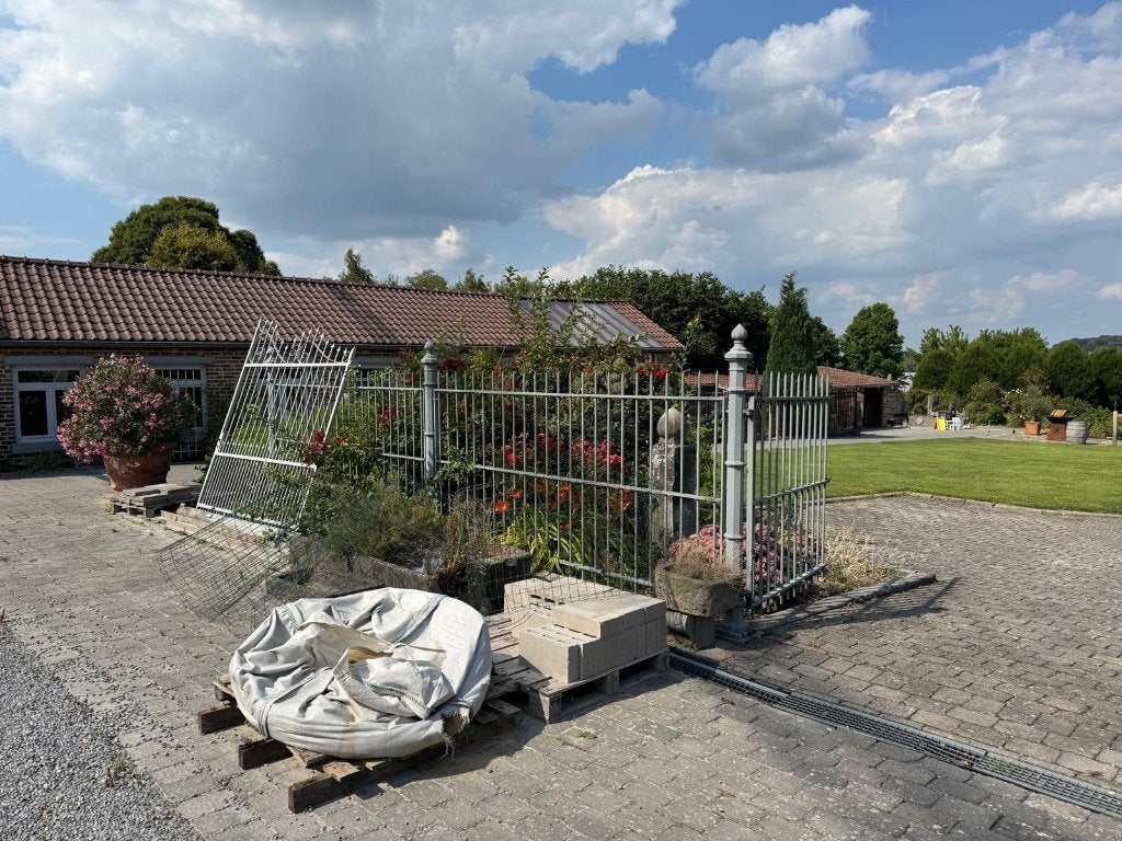 smeedijzeren hekwerk 26 meter, Ophalen, Met poort, Gebruikt, Sierhekwerk