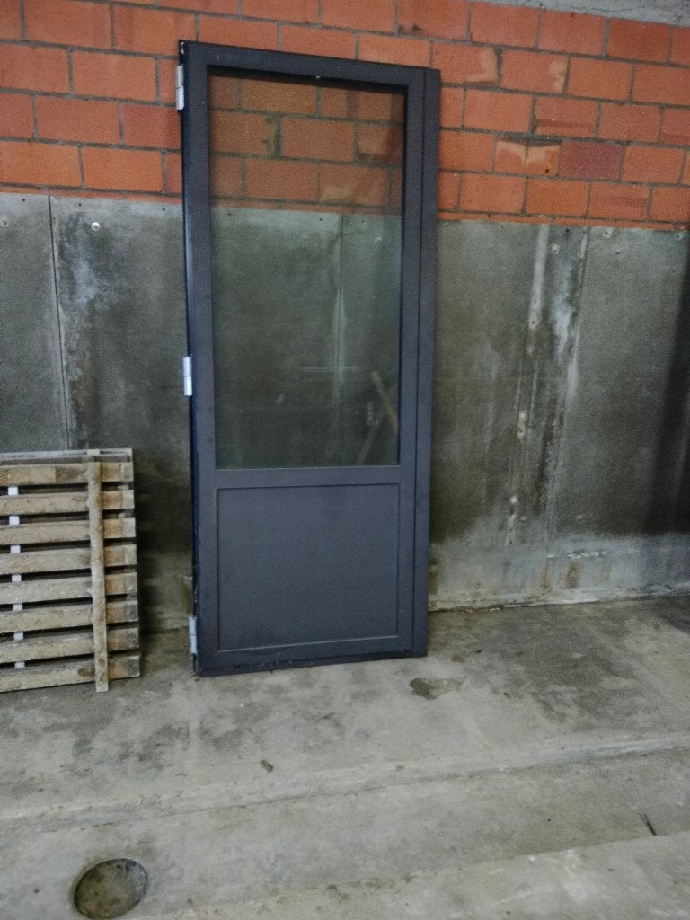 Dubbele deur, Ophalen, Gebruikt, Buitendeur, Glas