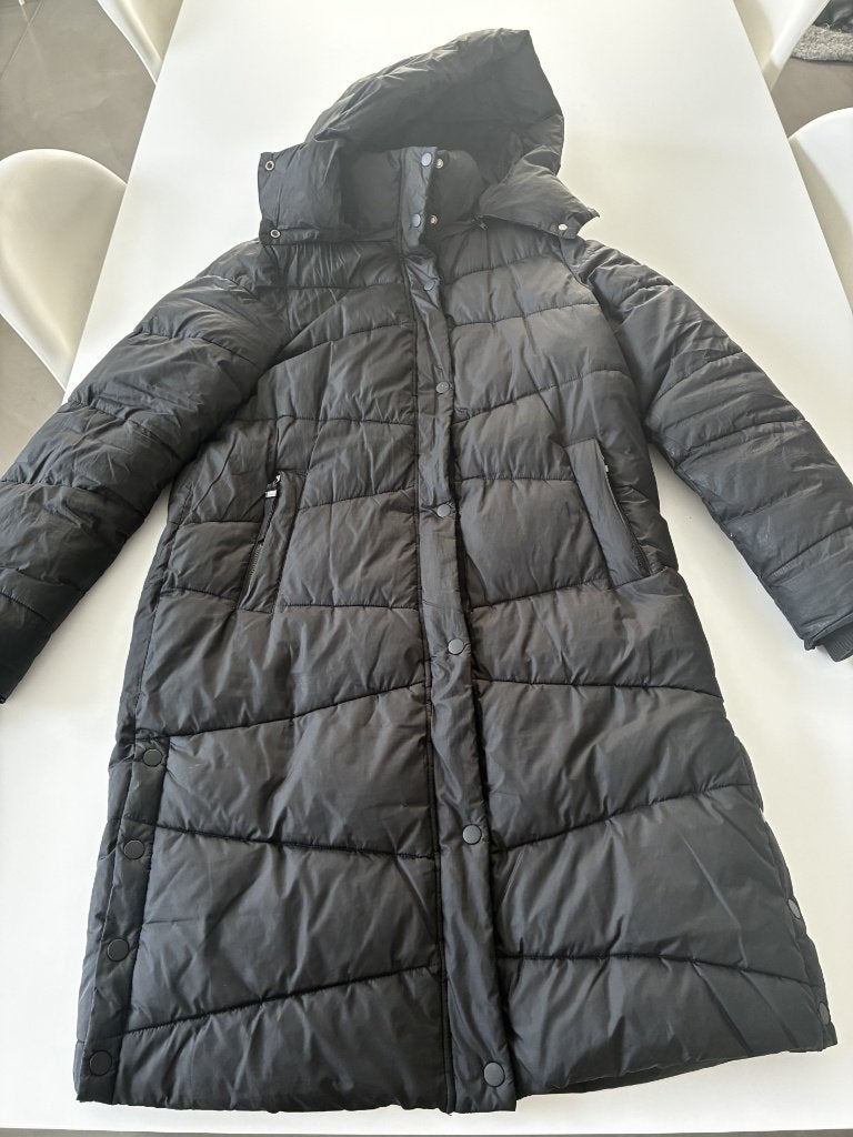 Veste d'hiver longue noire à capuche taille S de Tom Tailer, Enlèvement ou Envoi, Taille 36 (S), Noir, Tom Tailor
