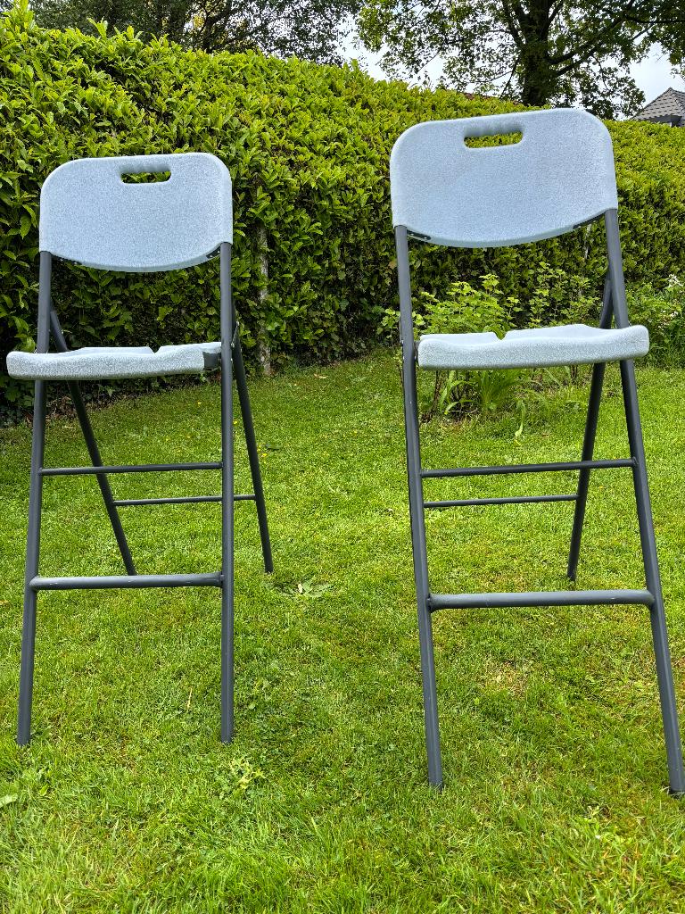 Chaises hautes de jardin, Jardin & Terrasse, Enlèvement, Comme neuf, Métal, Pliant