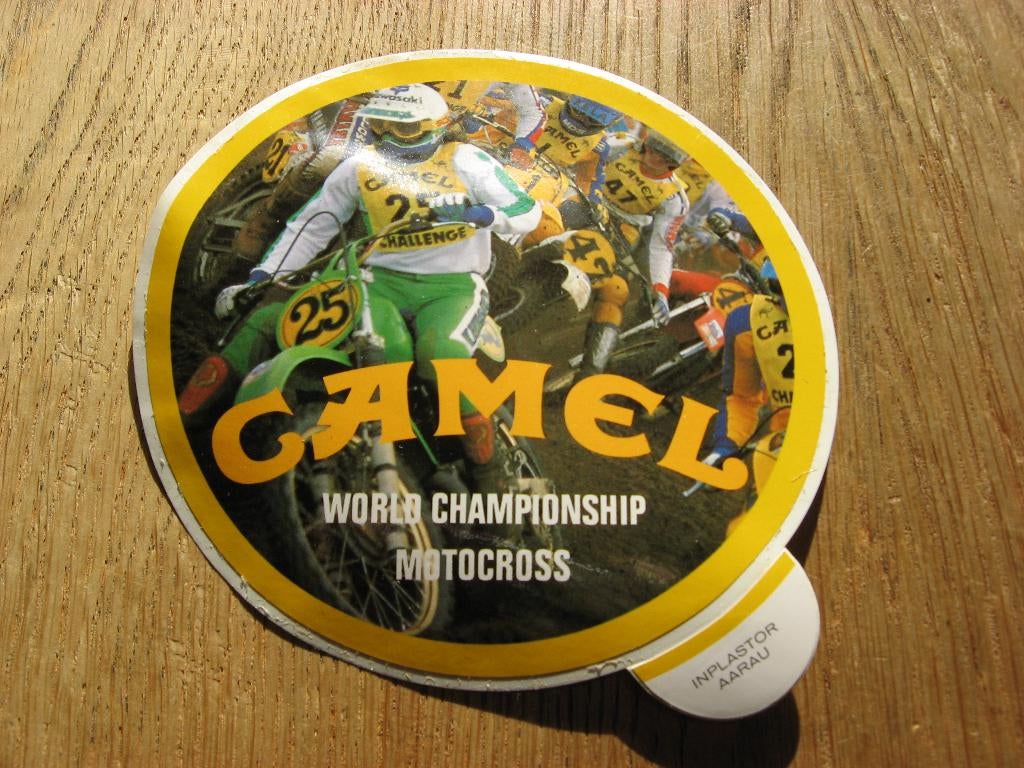 Camel World Championship Motocross Sticker, Verzamelen, Ophalen of Verzenden, Nieuw, Sport