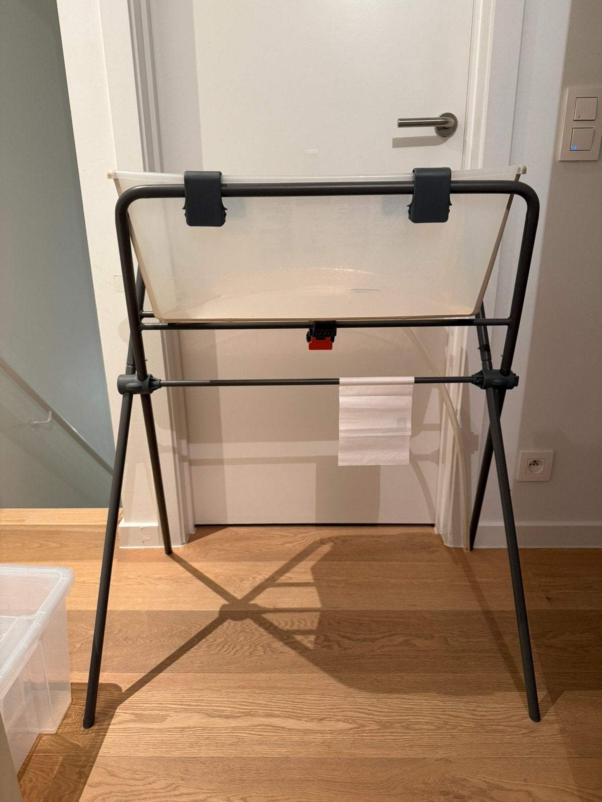 Stokke bad (vouwbaar) + staander + babyzitje, Kinderen en Baby's, Ophalen, Gebruikt