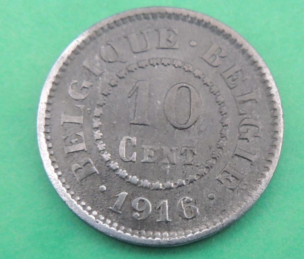 1916 10 centimes occupation allemande, Envoi, Métal, Monnaie en vrac