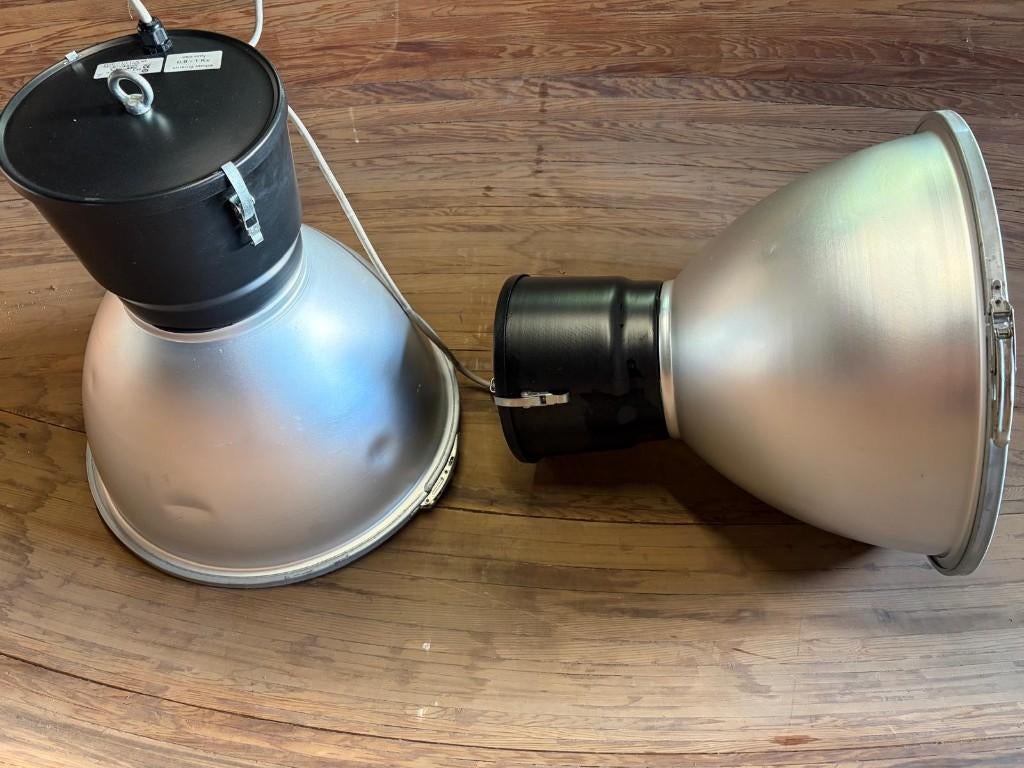 Architecturale Italiaanse design lampen, Gebruikt, Ophalen of Verzenden, Metaal, Minder dan 50 cm
