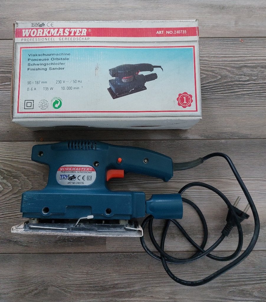 vlakschuurmachine Workmaster, Bricolage & Construction, Outillage | Ponceuses, Enlèvement, Ponceuse orbitale