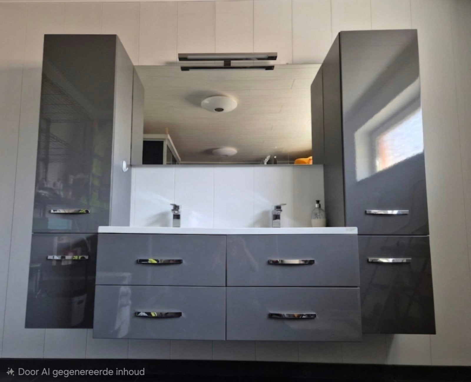 badkamermeubel met spiegel, Maison & Meubles, Salle de bain | Salle de bain complète, Enlèvement