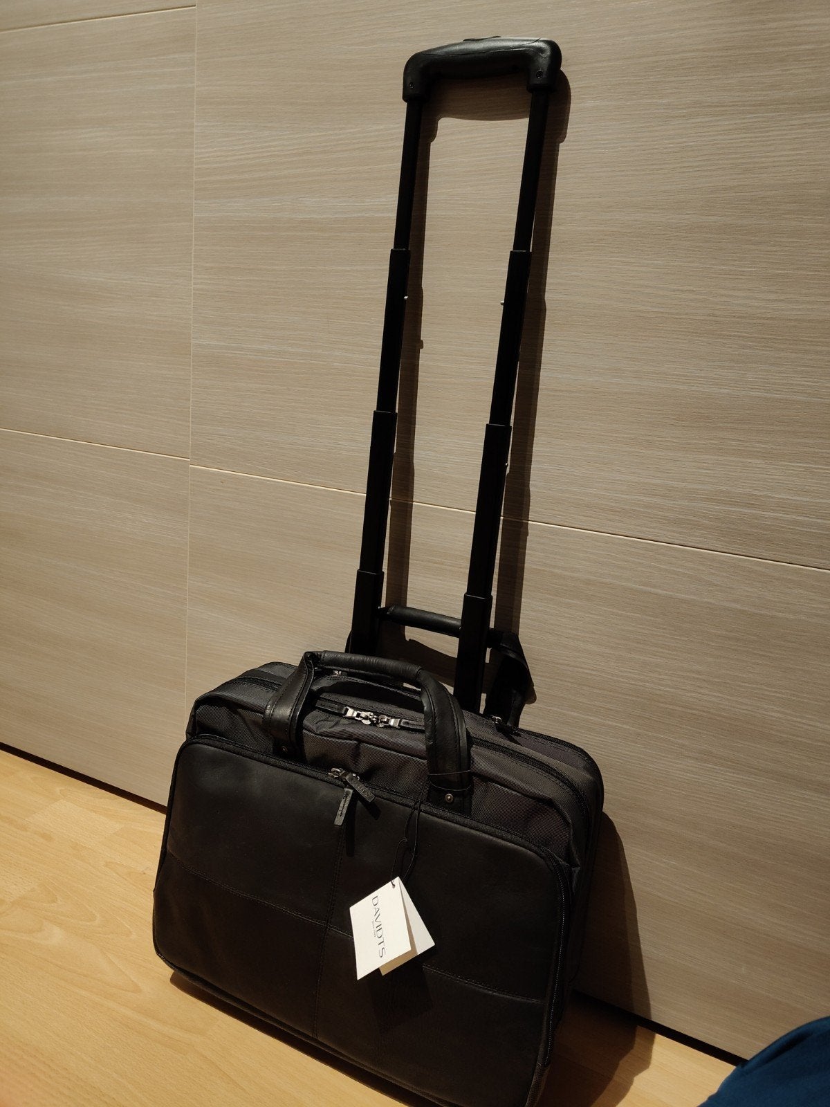 Valise pilote / Sac business trolley Davidt's - Neuf, Ophalen of Verzenden, Blauw, Handvat, Trolleytas