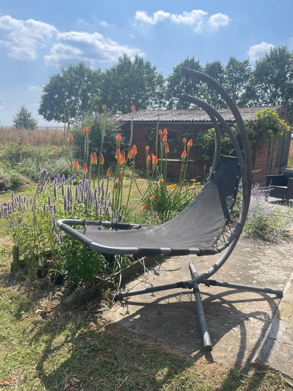Hangstoel, Ophalen, Gebruikt, Met standaard, Eenpersoons