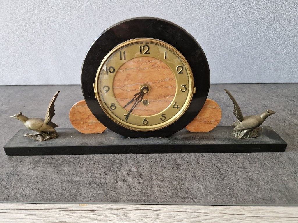 Klok in marmer, Antiek en Kunst, Antiek | Klokken, Ophalen