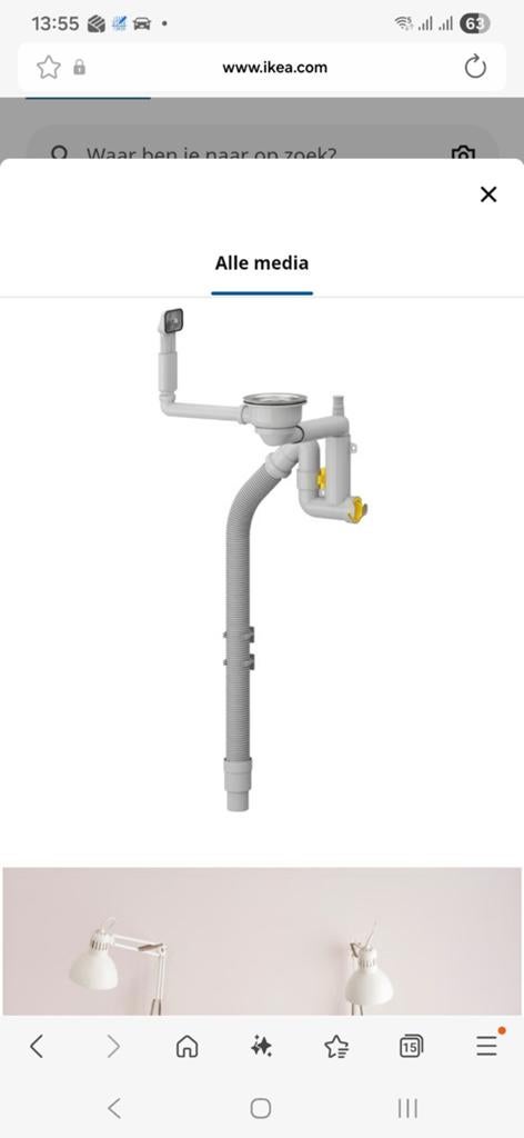 Sifon/bodemvetiel, Doe-het-zelf en Bouw, Sanitair, Ophalen