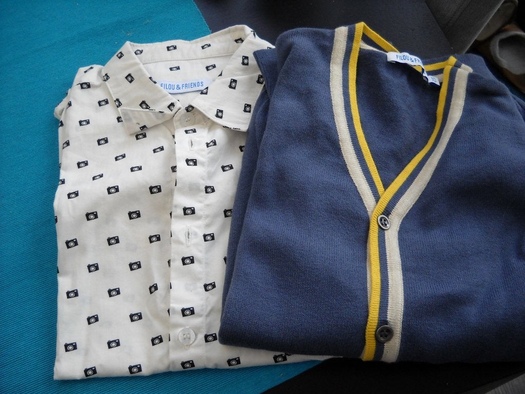 filou-jongens-2 nieuw hemden+ vesje als nieuw-140, Kinderen en Baby's, Kinderkleding | Maat 140, Ophalen, Nieuw, Jongen