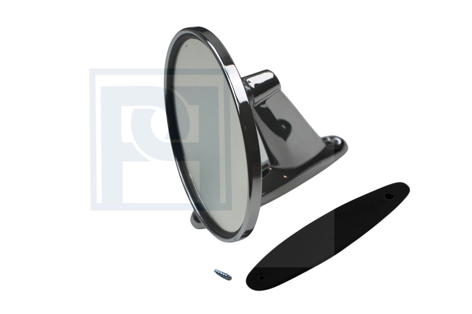 Volvo Spiegel rond (GT look) chroom diameter 11cm met schroe, Enlèvement ou Envoi, Neuf, Volvo