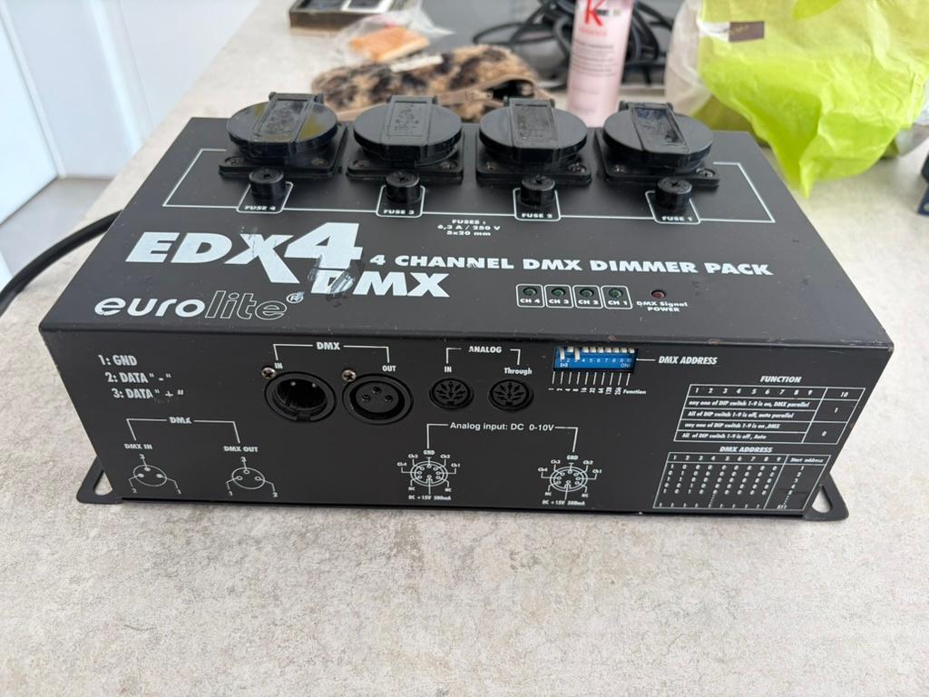 4 Kanaals DMX dimmers - 3 stuks, Muziek en Instrumenten, Ophalen, Gebruikt, Licht
