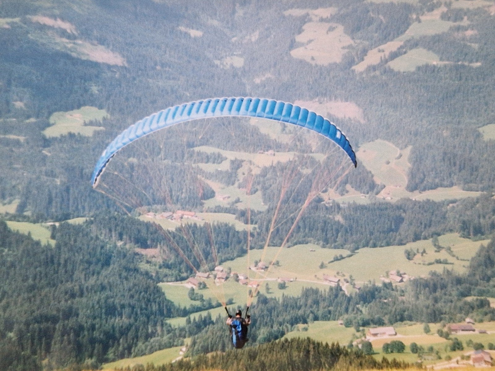 Paragliding scherm blauw, Sports & Fitness, Vol à voile & Parapente, Utilisé, Écran, Enlèvement